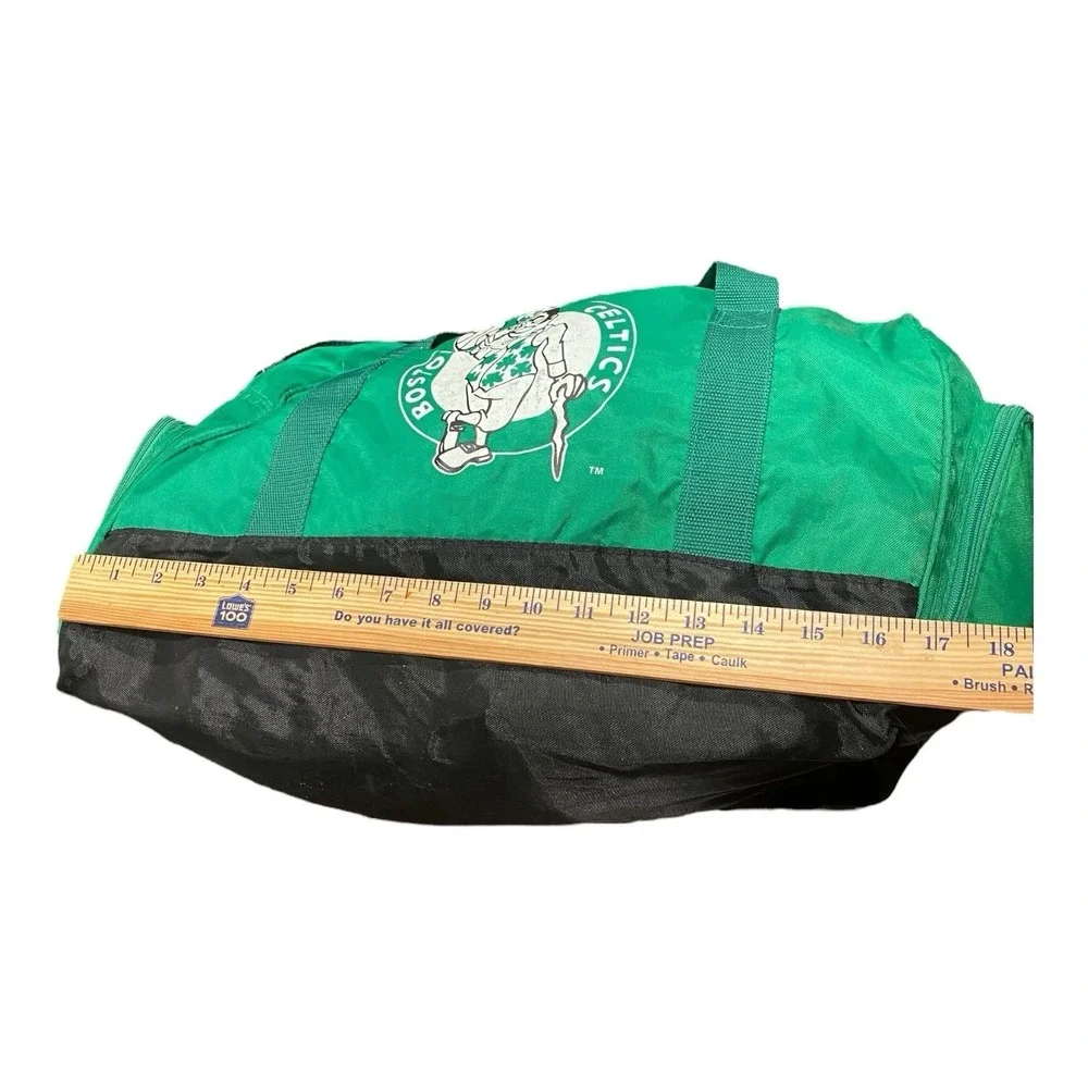 Vintage 90s‎ Boston Celtics Duffle Gym Bag Green Adjustable Strap Logo 17
